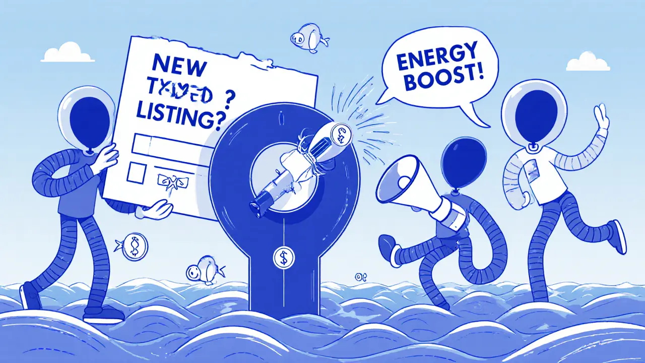 Whimsical users voting on a floating ballot, locking MEX tokens that sprout rocket boosters.