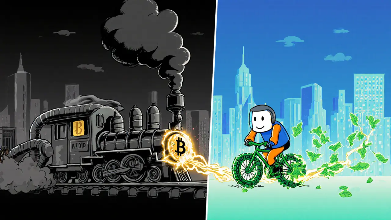 Proof of Stake Energy Efficiency Advantages in Blockchain