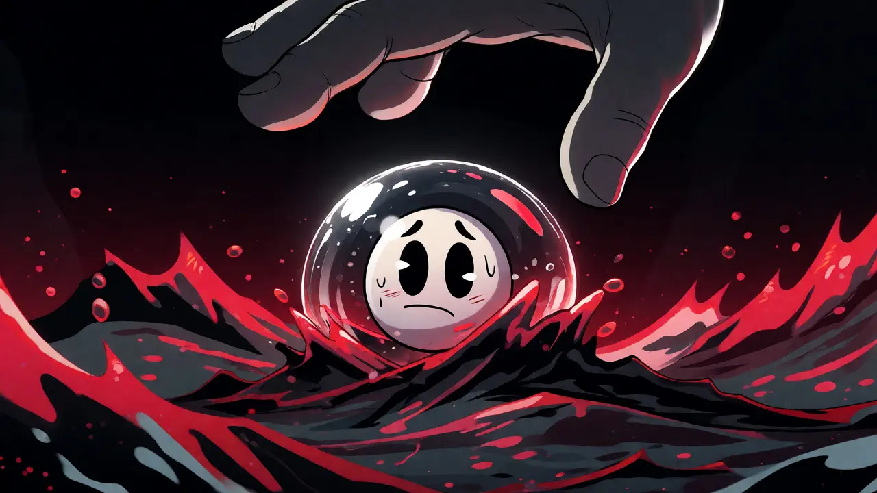 Fragile AI bubble floating on volatile waves